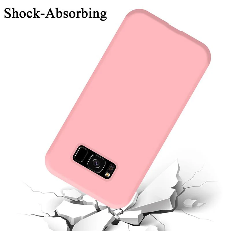 Cadorabo Hülle kompatibel mit Samsung Galaxy S8 Schutzhülle aus flexiblem TPU Silikon