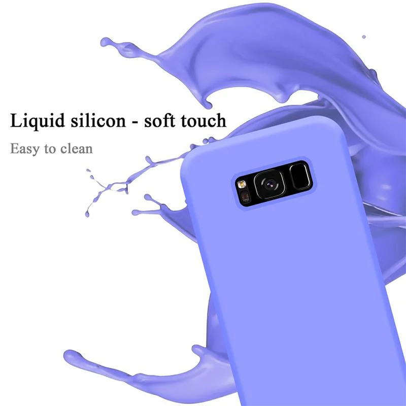 Cadorabo Hülle kompatibel mit Samsung Galaxy S8 Schutzhülle aus flexiblem TPU Silikon