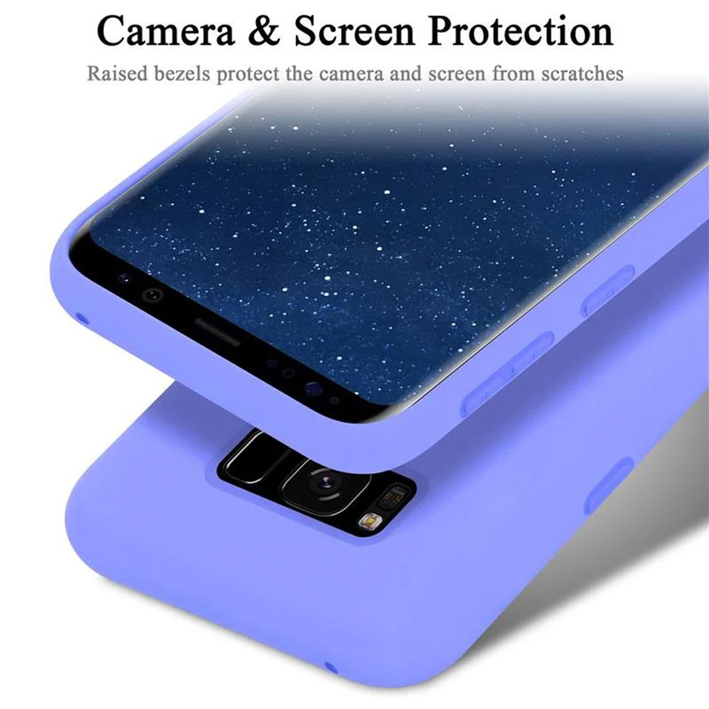 Cadorabo Hülle kompatibel mit Samsung Galaxy S8 Schutzhülle aus flexiblem TPU Silikon