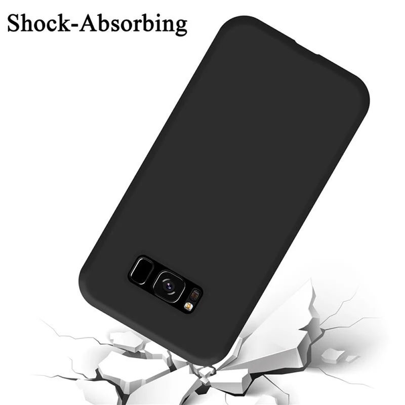 Cadorabo Hülle kompatibel mit Samsung Galaxy S8 Schutzhülle aus flexiblem TPU Silikon