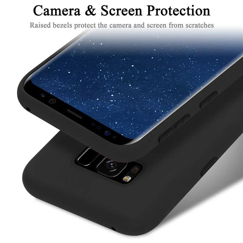 Cadorabo Hülle kompatibel mit Samsung Galaxy S8 Schutzhülle aus flexiblem TPU Silikon