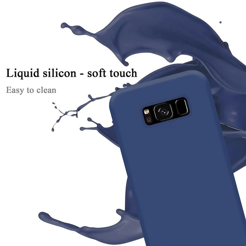 Cadorabo Hülle kompatibel mit Samsung Galaxy S8 Schutzhülle aus flexiblem TPU Silikon
