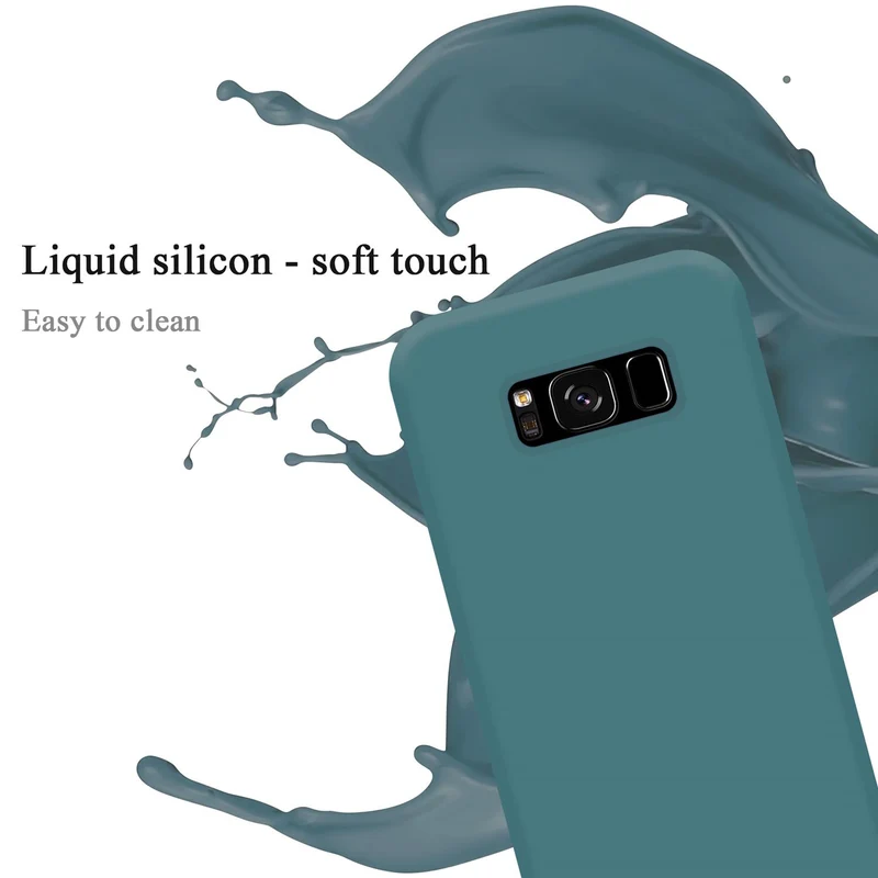 Cadorabo Hülle kompatibel mit Samsung Galaxy S8 Schutzhülle aus flexiblem TPU Silikon