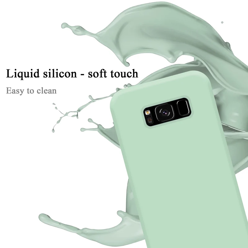 Cadorabo Hülle kompatibel mit Samsung Galaxy S8 Schutzhülle aus flexiblem TPU Silikon