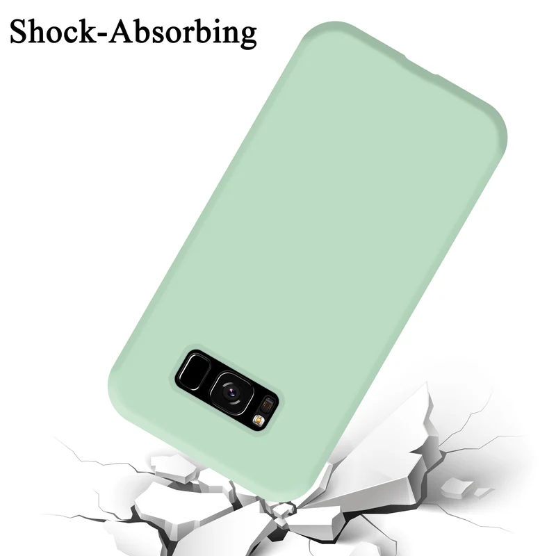Cadorabo Hülle kompatibel mit Samsung Galaxy S8 Schutzhülle aus flexiblem TPU Silikon