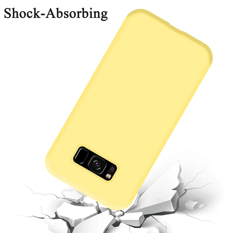 Cadorabo Hülle kompatibel mit Samsung Galaxy S8 Schutzhülle aus flexiblem TPU Silikon