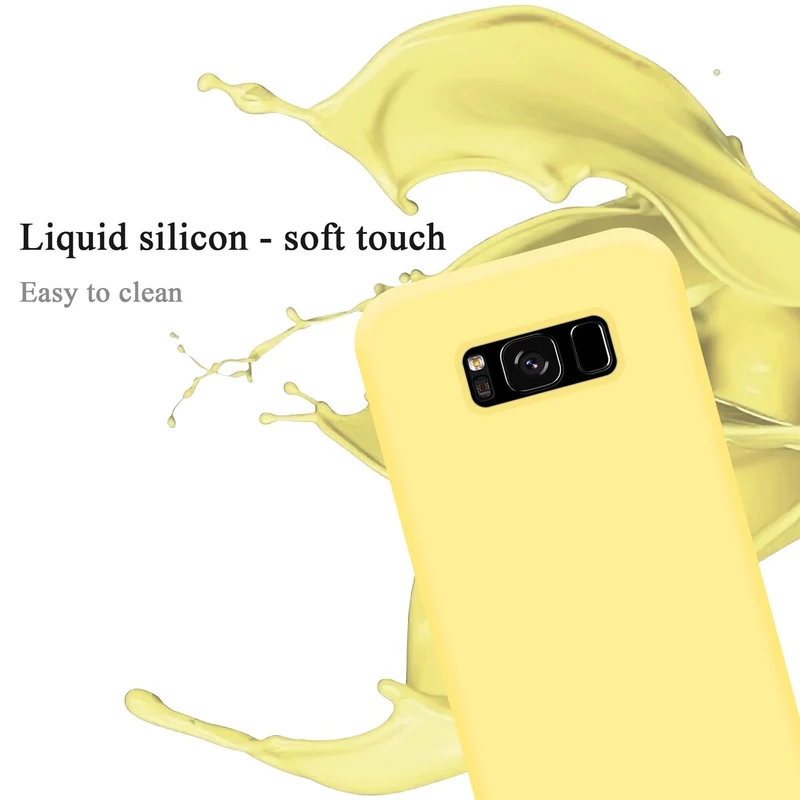 Cadorabo Hülle kompatibel mit Samsung Galaxy S8 Schutzhülle aus flexiblem TPU Silikon