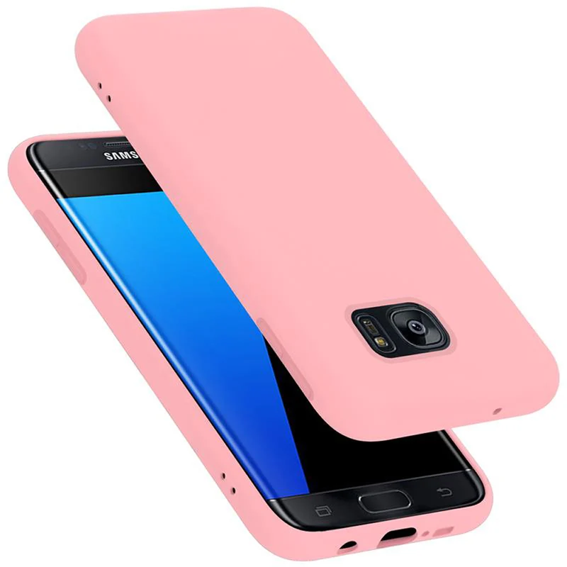 Cadorabo Hülle kompatibel mit Samsung Galaxy S7 EDGE Schutzhülle aus flexiblem TPU Silikon