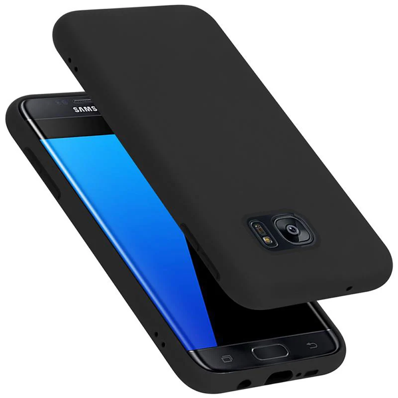 Cadorabo Hülle kompatibel mit Samsung Galaxy S7 EDGE Schutzhülle aus flexiblem TPU Silikon