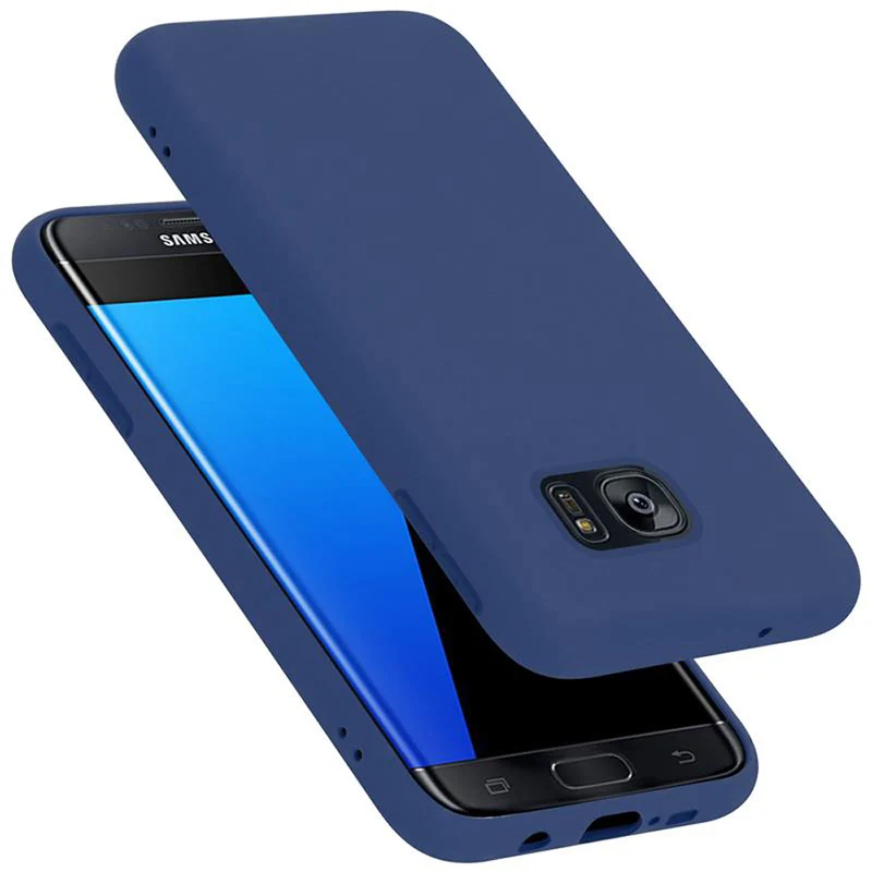 Cadorabo Hülle kompatibel mit Samsung Galaxy S7 EDGE Schutzhülle aus flexiblem TPU Silikon