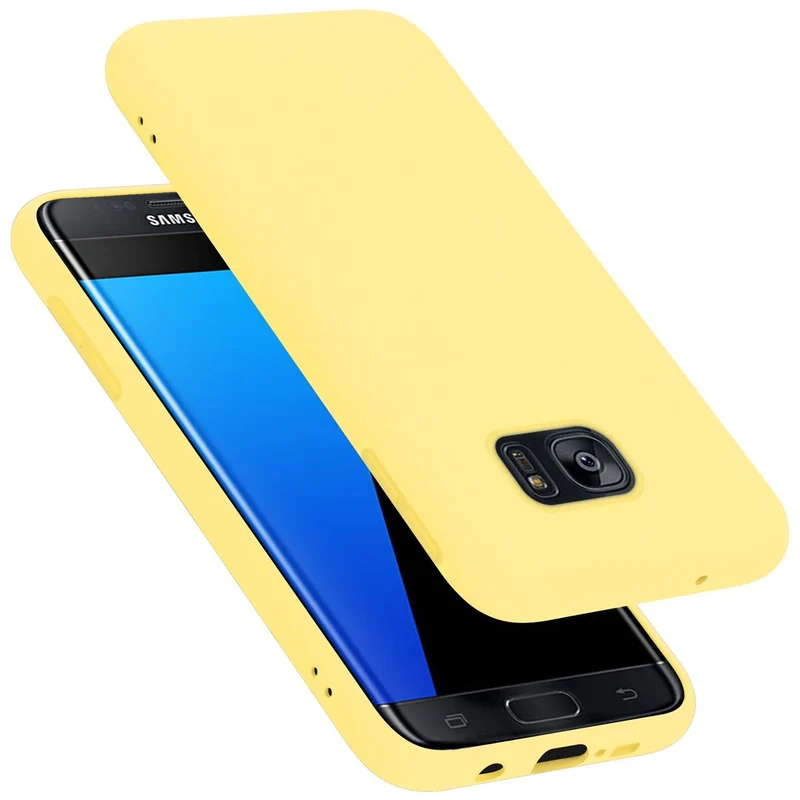 Cadorabo Hülle kompatibel mit Samsung Galaxy S7 EDGE Schutzhülle aus flexiblem TPU Silikon