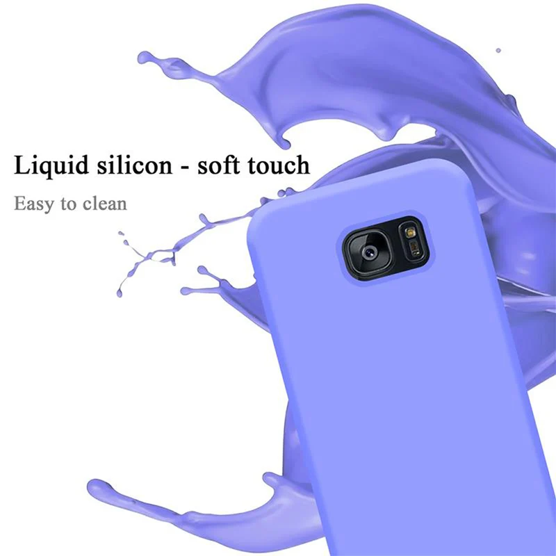 Cadorabo Hülle kompatibel mit Samsung Galaxy S7 EDGE Schutzhülle aus flexiblem TPU Silikon