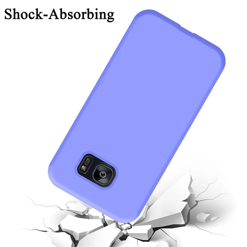 Cadorabo Hülle kompatibel mit Samsung Galaxy S7 EDGE Schutzhülle aus flexiblem TPU Silikon