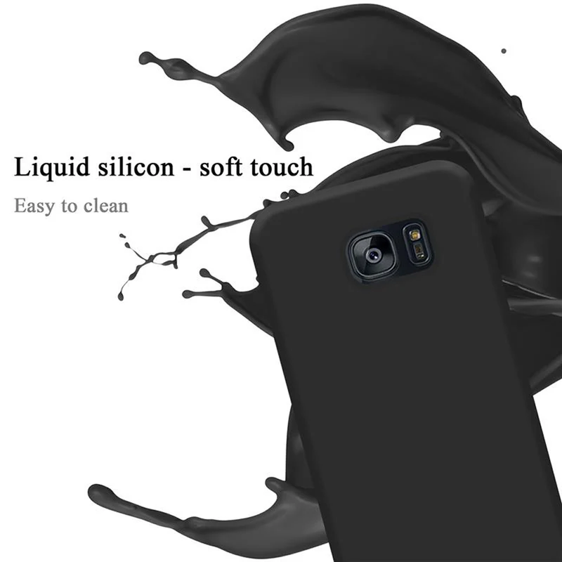 Cadorabo Hülle kompatibel mit Samsung Galaxy S7 EDGE Schutzhülle aus flexiblem TPU Silikon