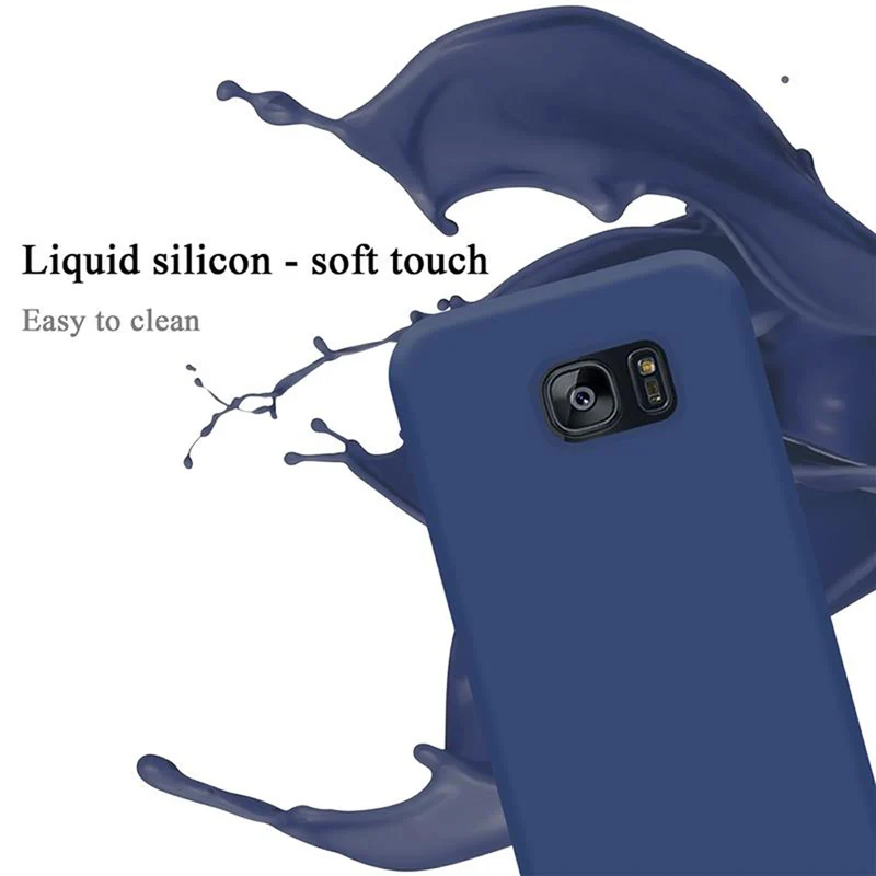 Cadorabo Hülle kompatibel mit Samsung Galaxy S7 EDGE Schutzhülle aus flexiblem TPU Silikon