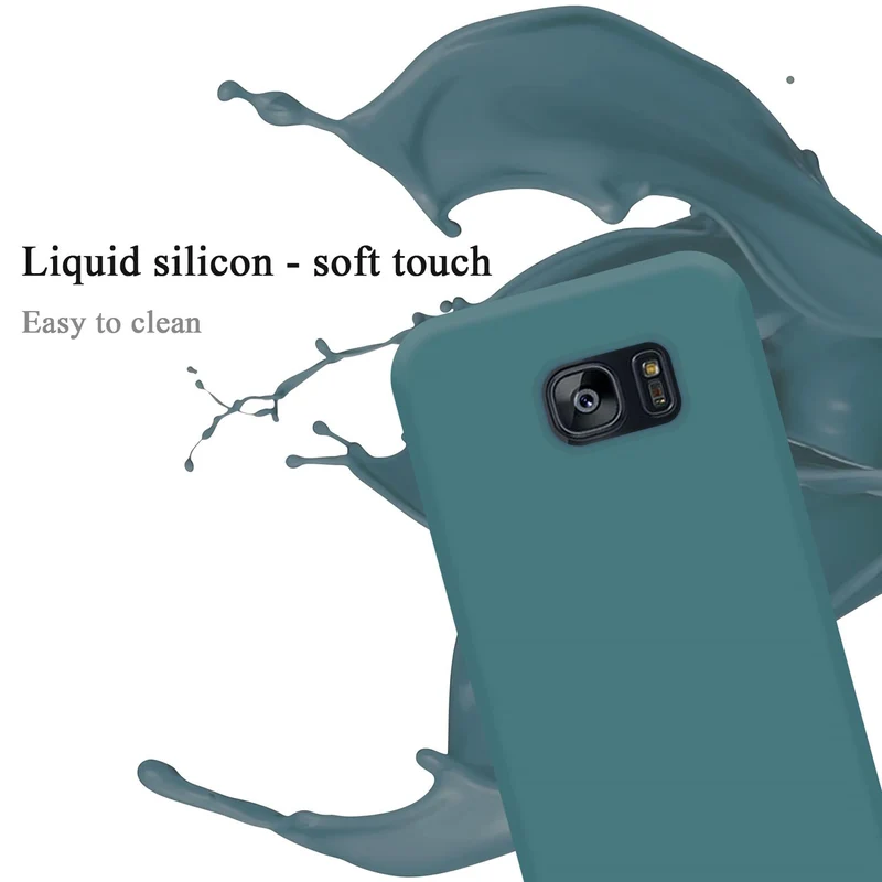 Cadorabo Hülle kompatibel mit Samsung Galaxy S7 EDGE Schutzhülle aus flexiblem TPU Silikon