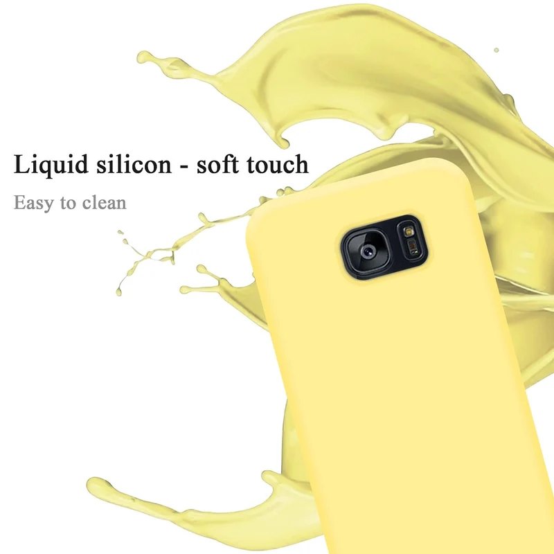 Cadorabo Hülle kompatibel mit Samsung Galaxy S7 EDGE Schutzhülle aus flexiblem TPU Silikon