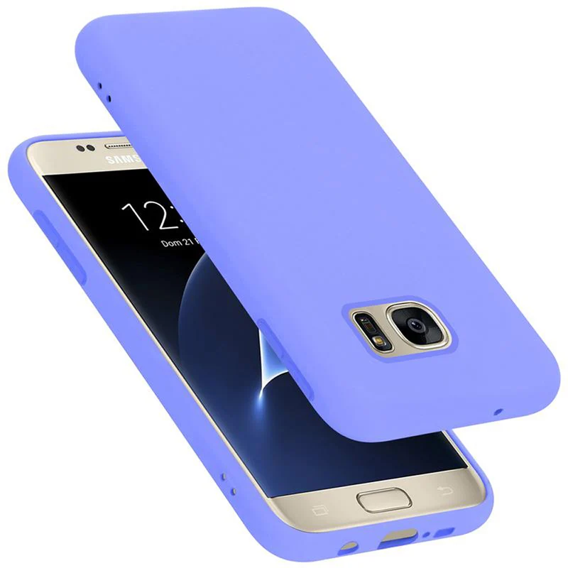 Cadorabo Hülle kompatibel mit Samsung Galaxy S7 Schutzhülle aus flexiblem TPU Silikon
