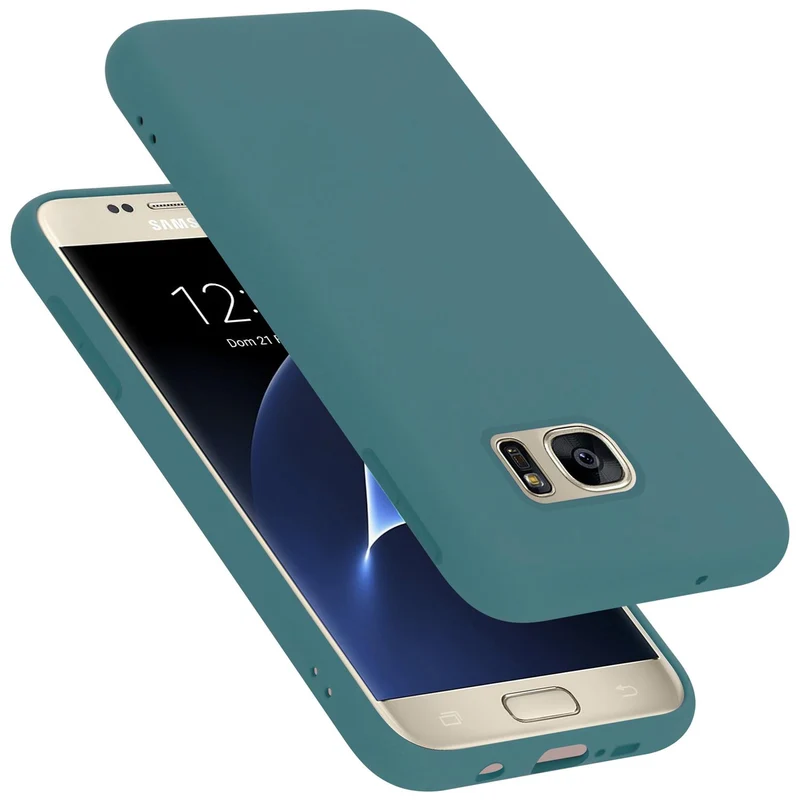 Cadorabo Hülle kompatibel mit Samsung Galaxy S7 Schutzhülle aus flexiblem TPU Silikon