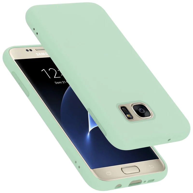 Cadorabo Hülle kompatibel mit Samsung Galaxy S7 Schutzhülle aus flexiblem TPU Silikon