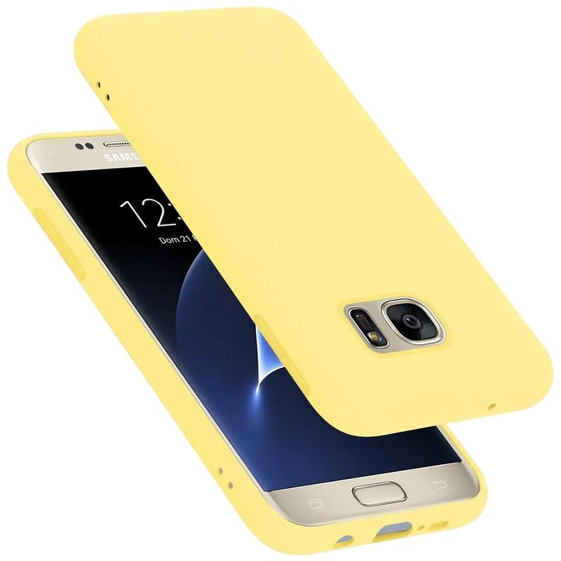 Cadorabo Hülle kompatibel mit Samsung Galaxy S7 Schutzhülle aus flexiblem TPU Silikon