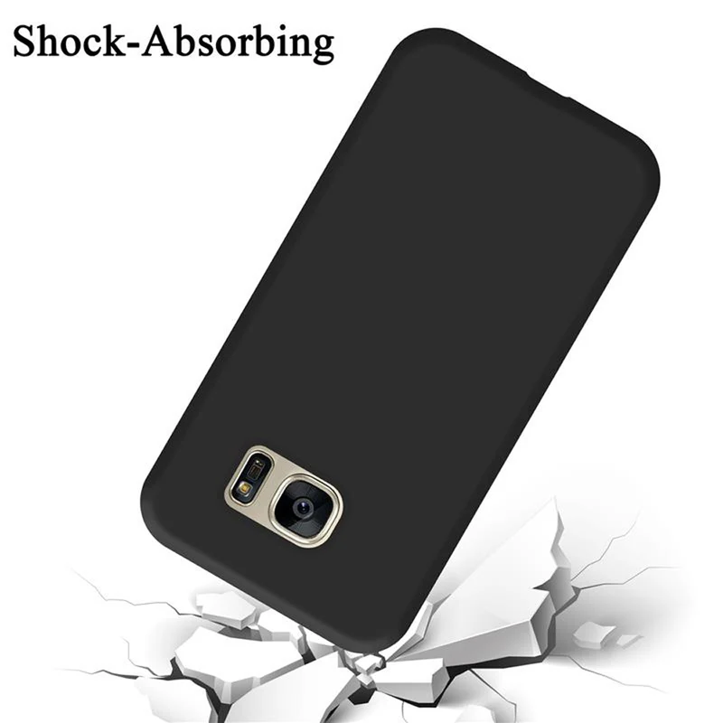 Cadorabo Hülle kompatibel mit Samsung Galaxy S7 Schutzhülle aus flexiblem TPU Silikon