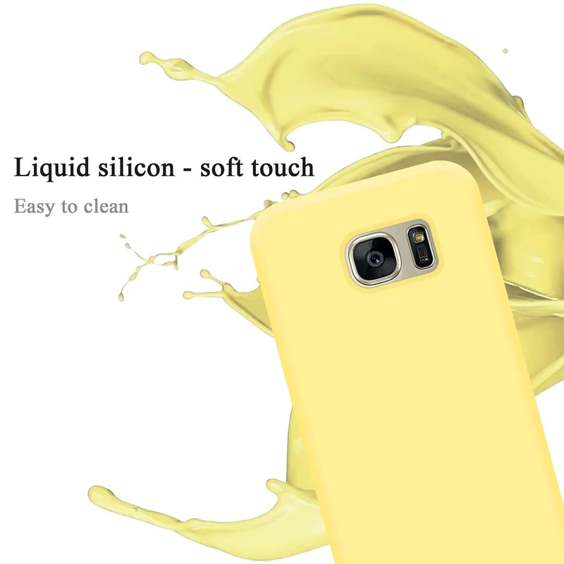 Cadorabo Hülle kompatibel mit Samsung Galaxy S7 Schutzhülle aus flexiblem TPU Silikon