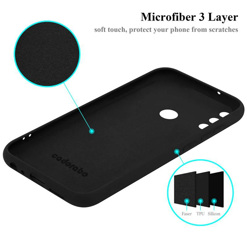 Cadorabo Hülle kompatibel mit Honor 9A Schutzhülle aus flexiblem TPU Silikon