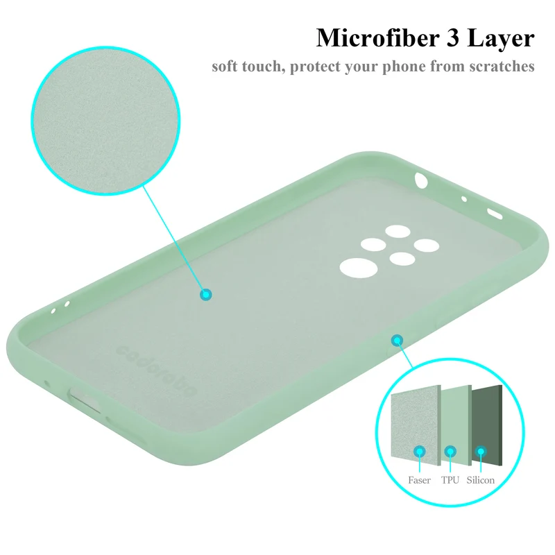 Cadorabo Hülle kompatibel mit Huawei MATE 20 Schutzhülle aus flexiblem TPU Silikon