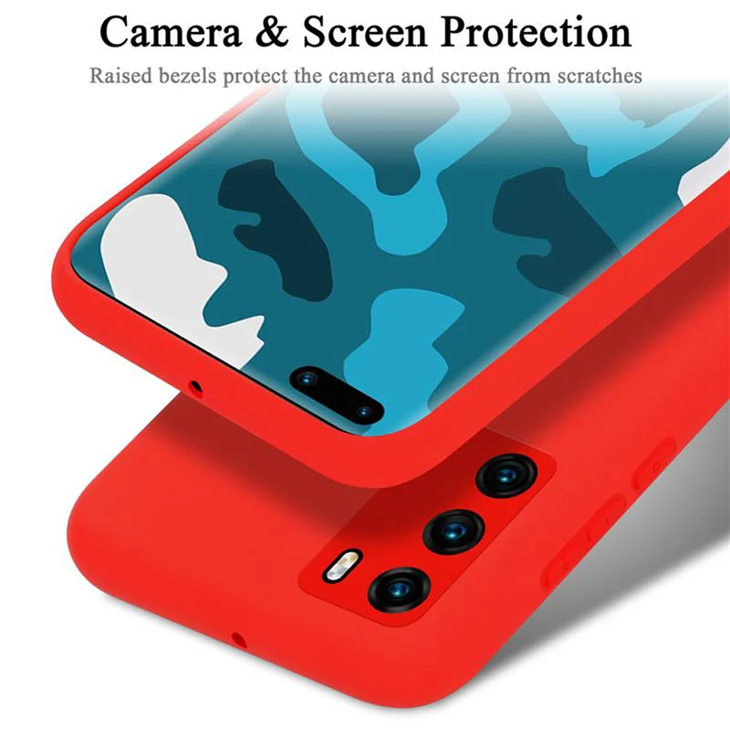Cadorabo Hülle kompatibel mit Huawei P40 Schutzhülle aus flexiblem TPU Silikon