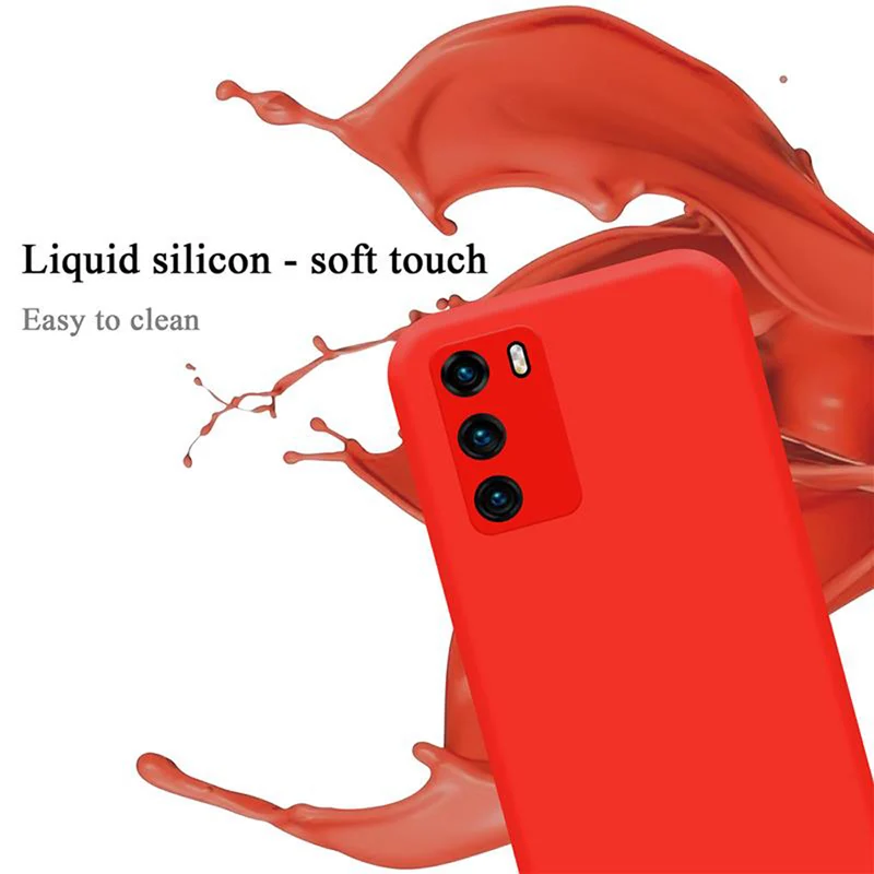 Cadorabo Hülle kompatibel mit Huawei P40 Schutzhülle aus flexiblem TPU Silikon