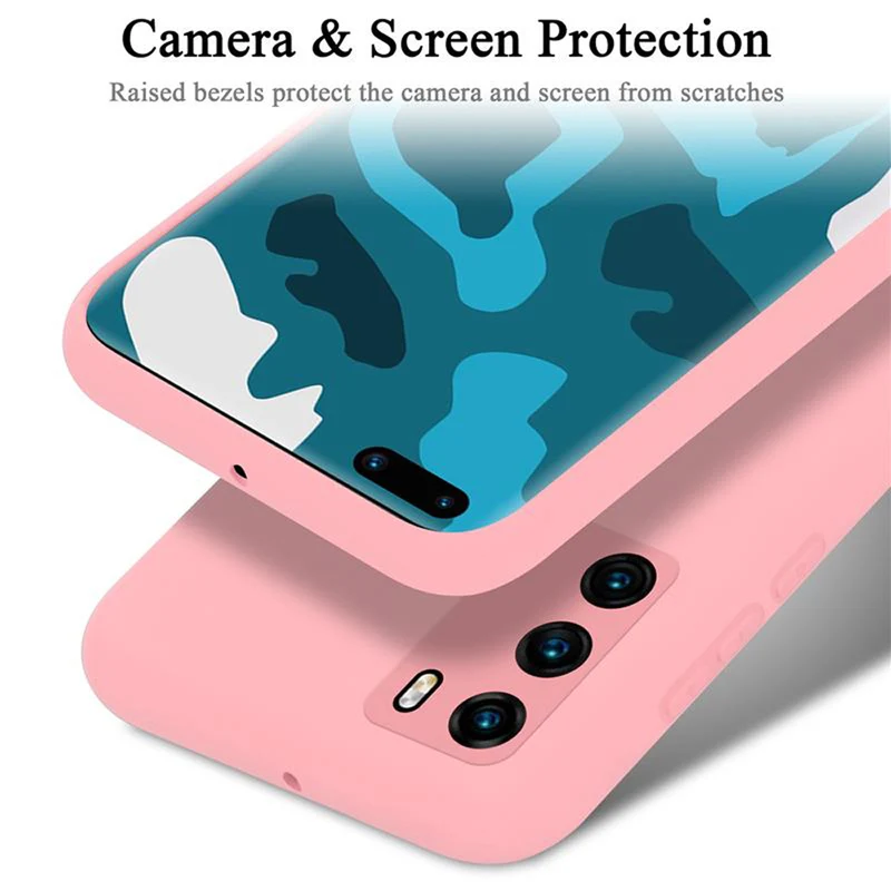 Cadorabo Hülle kompatibel mit Huawei P40 Schutzhülle aus flexiblem TPU Silikon