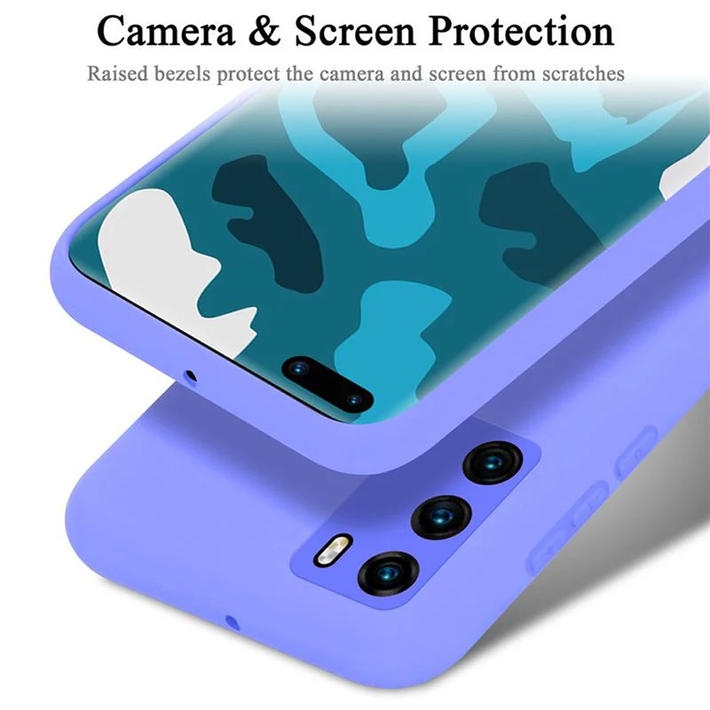 Cadorabo Hülle kompatibel mit Huawei P40 Schutzhülle aus flexiblem TPU Silikon
