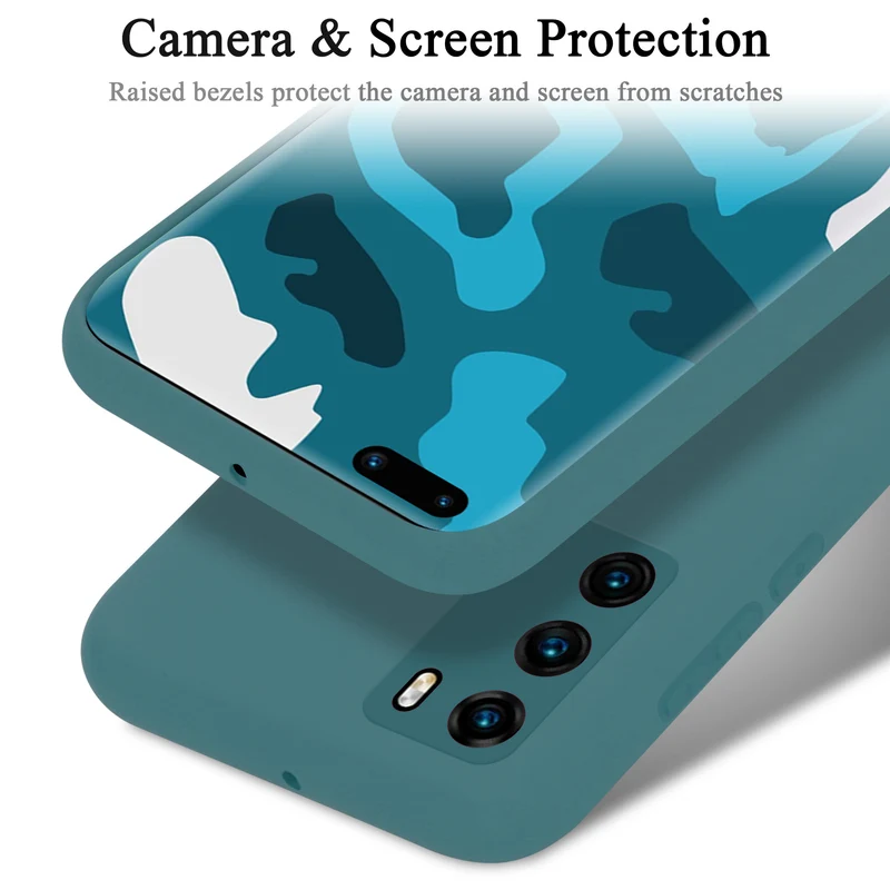 Cadorabo Hülle kompatibel mit Huawei P40 Schutzhülle aus flexiblem TPU Silikon