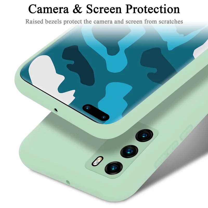 Cadorabo Hülle kompatibel mit Huawei P40 Schutzhülle aus flexiblem TPU Silikon