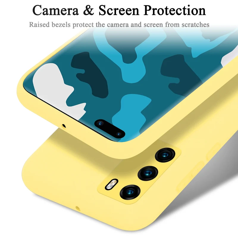 Cadorabo Hülle kompatibel mit Huawei P40 Schutzhülle aus flexiblem TPU Silikon