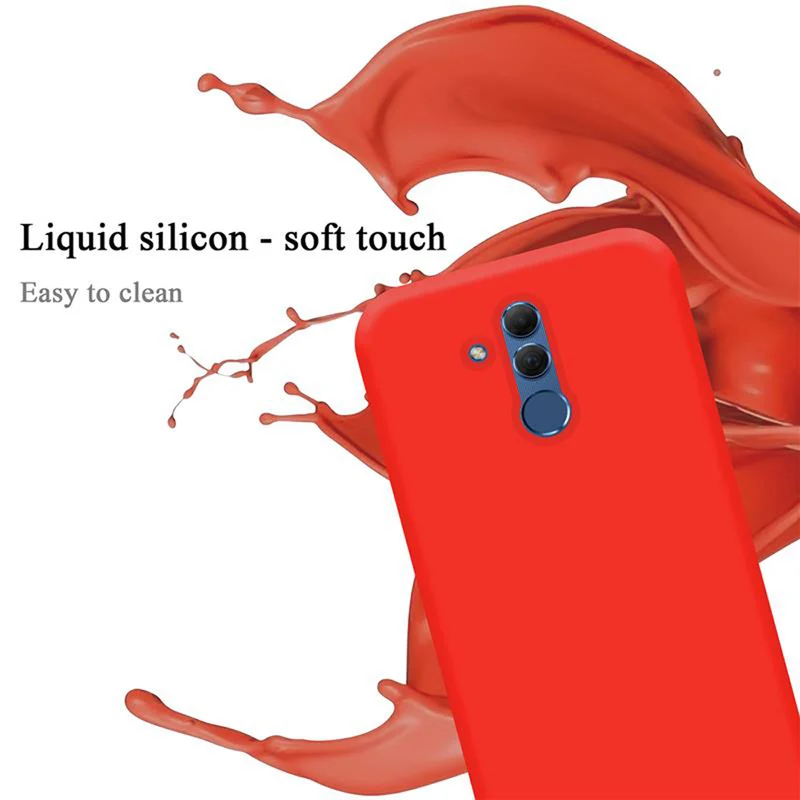 Cadorabo Hülle kompatibel mit Huawei MATE 20 LITE Schutzhülle aus flexiblem TPU Silikon