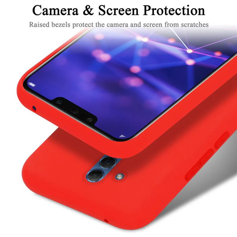 Cadorabo Hülle kompatibel mit Huawei MATE 20 LITE Schutzhülle aus flexiblem TPU Silikon