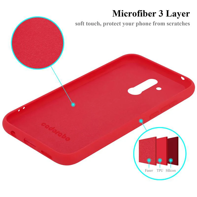 Cadorabo Hülle kompatibel mit Huawei MATE 20 LITE Schutzhülle aus flexiblem TPU Silikon