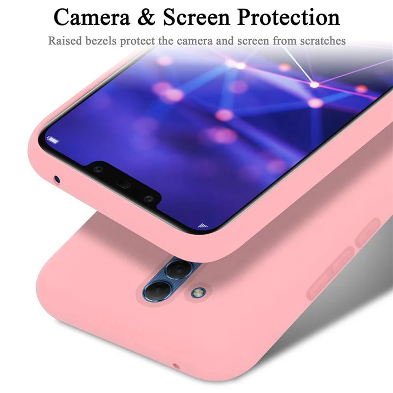 Cadorabo Hülle kompatibel mit Huawei MATE 20 LITE Schutzhülle aus flexiblem TPU Silikon