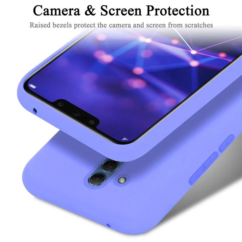 Cadorabo Hülle kompatibel mit Huawei MATE 20 LITE Schutzhülle aus flexiblem TPU Silikon