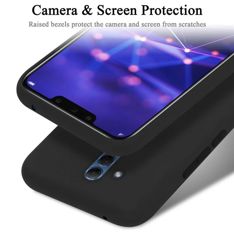 Cadorabo Hülle kompatibel mit Huawei MATE 20 LITE Schutzhülle aus flexiblem TPU Silikon