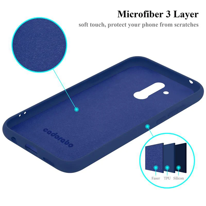Cadorabo Hülle kompatibel mit Huawei MATE 20 LITE Schutzhülle aus flexiblem TPU Silikon