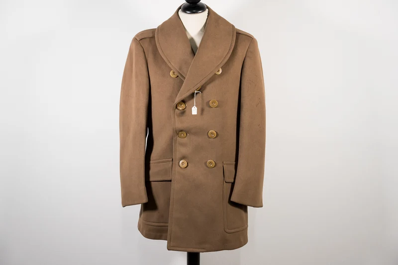 Offiziersjacke „Melton“ der US-Armee aus dem Zweiten Weltkrieg in 3/4-Länge