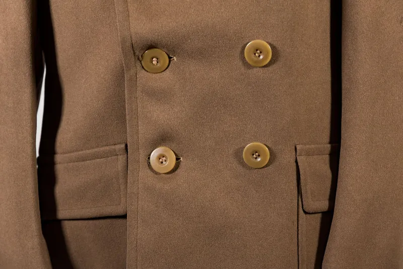 Offiziersjacke „Melton“ der US-Armee aus dem Zweiten Weltkrieg in 3/4-Länge