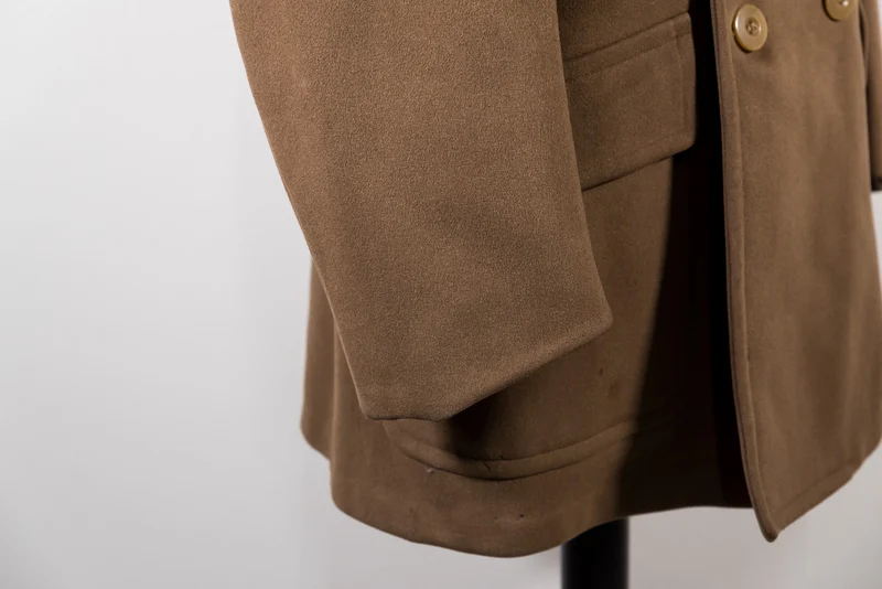 Offiziersjacke „Melton“ der US-Armee aus dem Zweiten Weltkrieg in 3/4-Länge