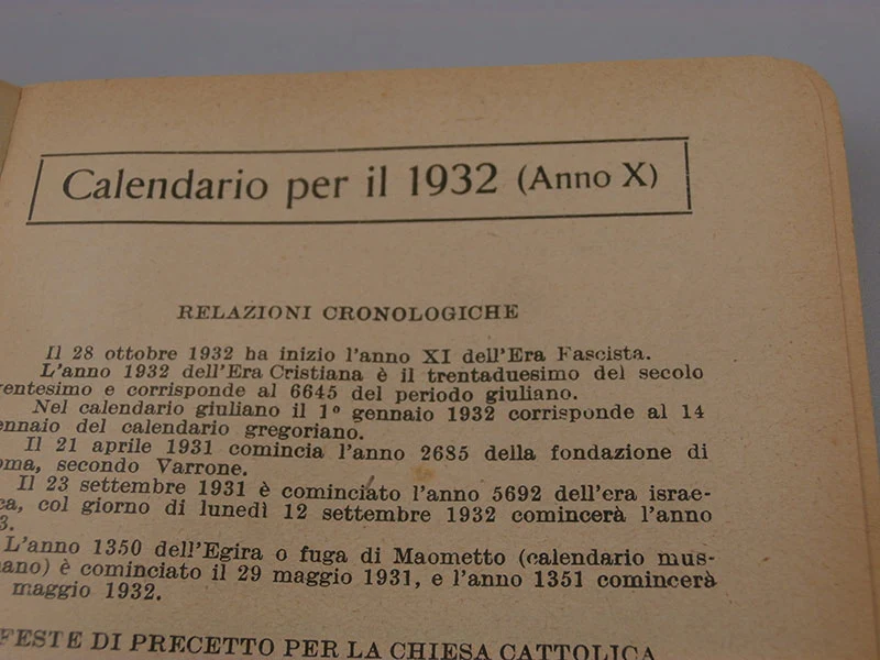 "Agraragenda" Jahr 1932 X° VZ