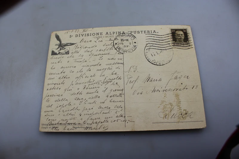 Postkarte 5. Alpendivision "Pustertal"