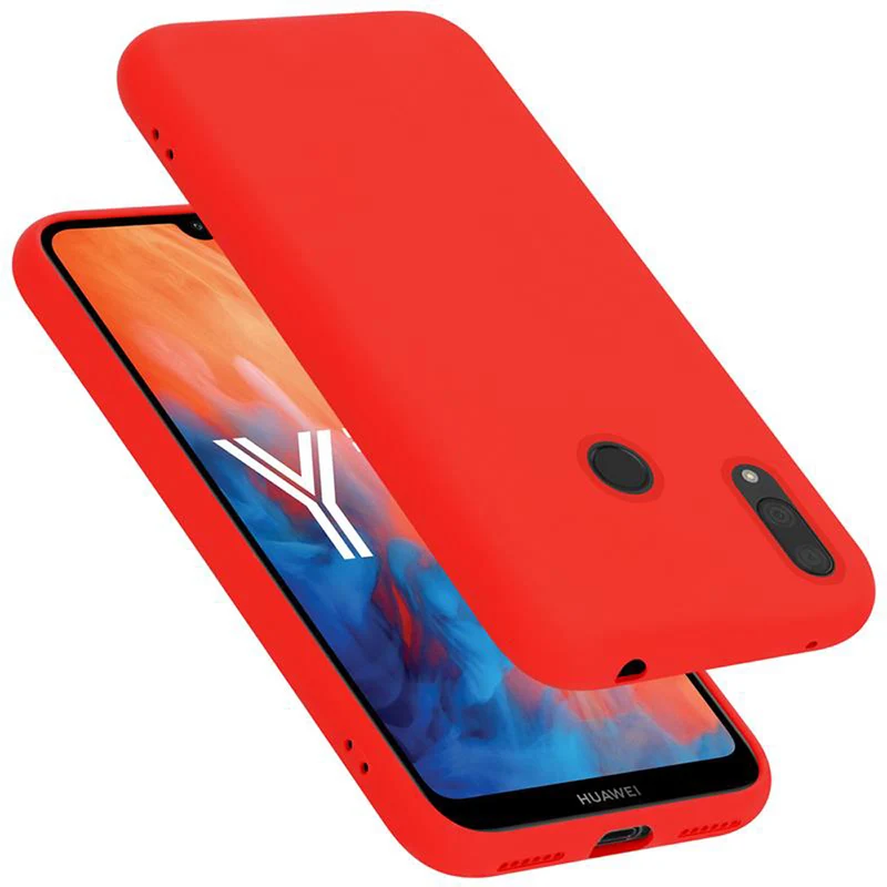 Cadorabo Hülle kompatibel mit Huawei Y7 2019 / Y7 PRIME 2019 Schutzhülle aus flexiblem TPU Silikon