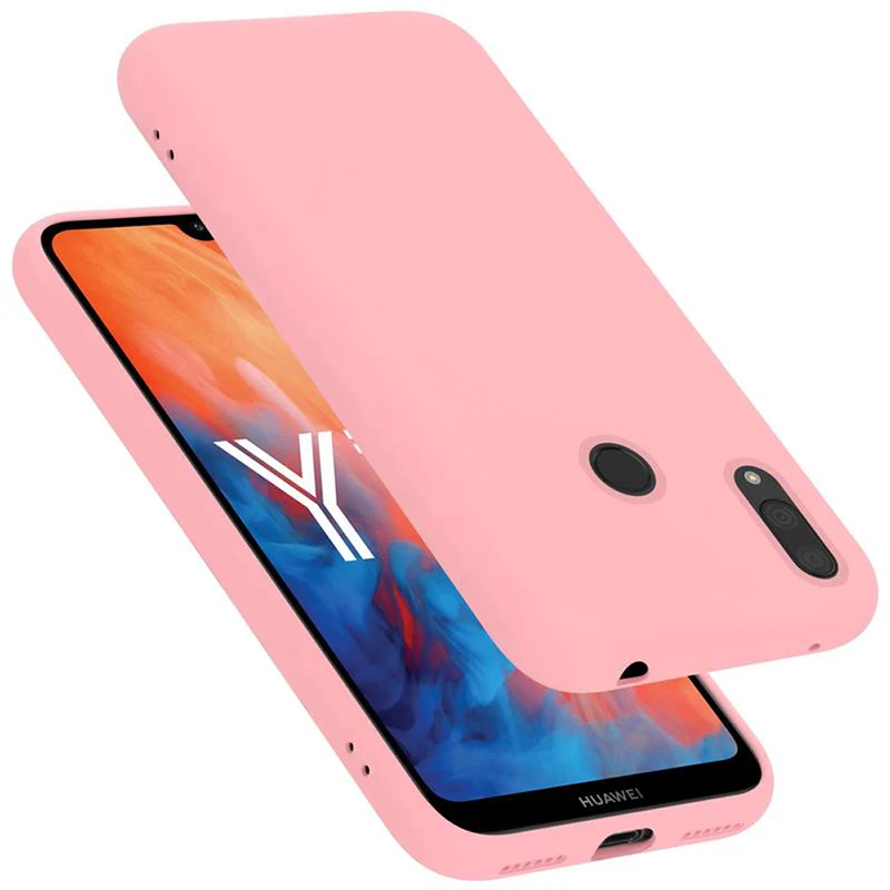 Cadorabo Hülle kompatibel mit Huawei Y7 2019 / Y7 PRIME 2019 Schutzhülle aus flexiblem TPU Silikon